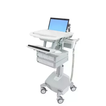 Carrello multimediale Ergotron StyleView alluminio grigio bianco