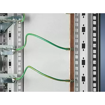 Rittal Set di messa a terra per rack 7547.000, 180 cm (barra di messa a terra verticale TS)