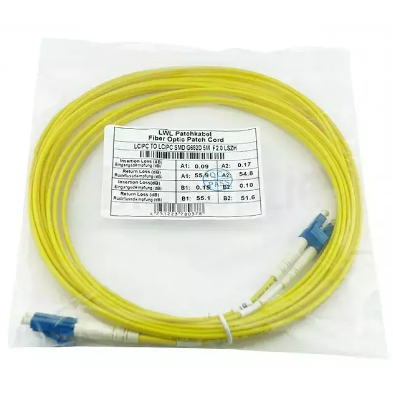 BlueOptics LRCABLE10M Cavo in fibra ottica InfiniBand 10 m LC giallo