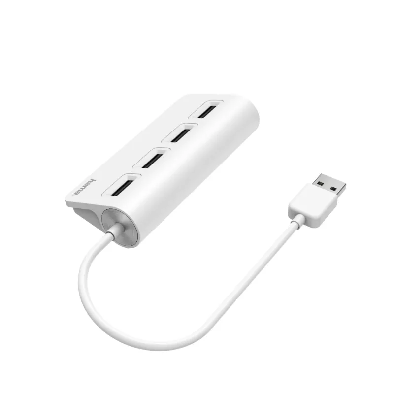 Hama 00200120 Hub interfaccia USB 2.0 480 Mbit/s bianco