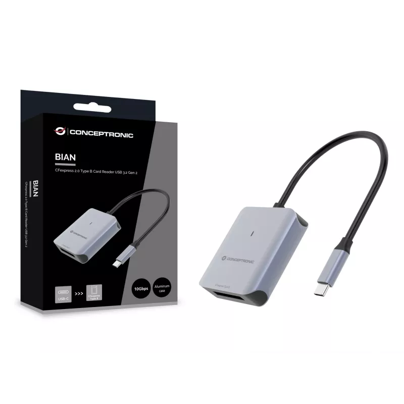 Conceptronic BIAN08G lettore di schede CFexpress 2.0 Type B USB 3.2 Gen 2