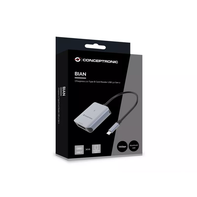 Conceptronic BIAN08G lettore di schede CFexpress 2.0 Type B USB 3.2 Gen 2