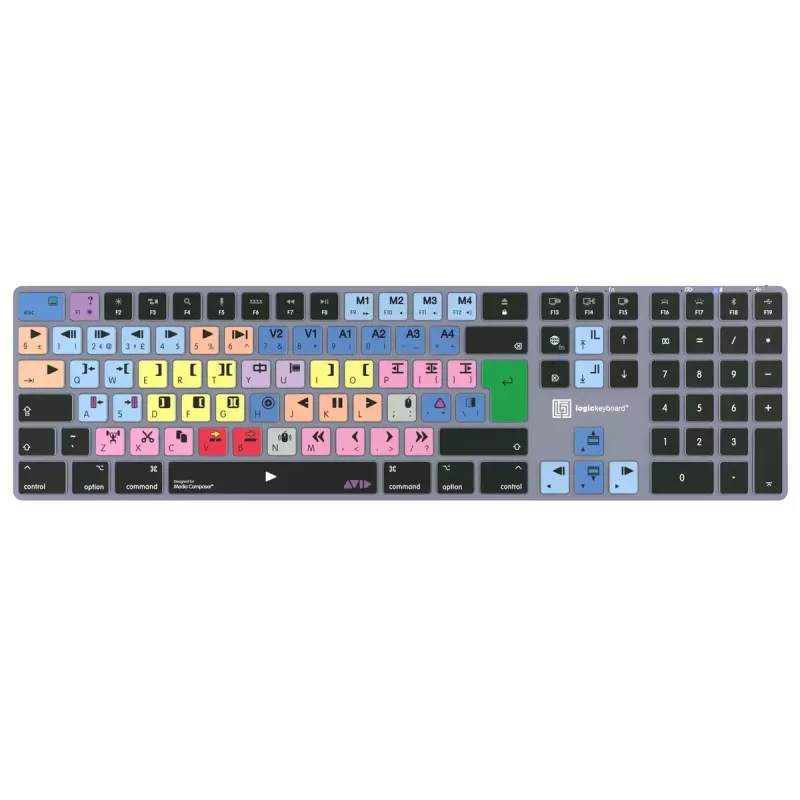Logickeyboard Avid Media Composer Titan UK Tastiera Mac LKB-MCOM4-TM-UK