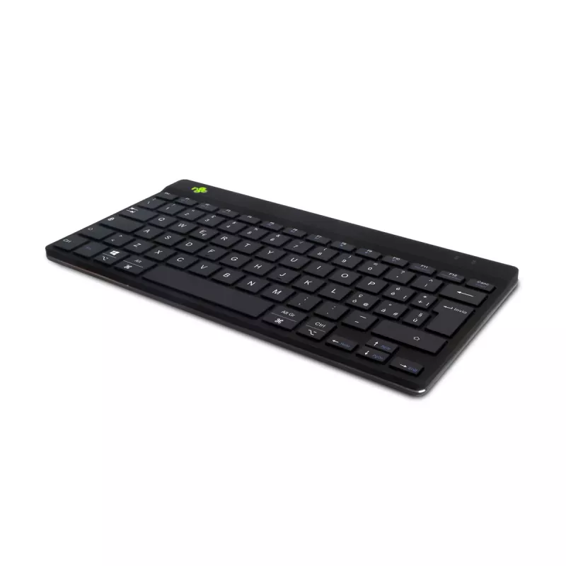 R-Go Tools tastiera ergonomica R-Go Compact Break, tastiera compatta con software per pause, QWERTY (IT), Bluetooth, nero