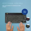 R-Go Tools tastiera ergonomica R-Go Compact Break, tastiera compatta con software per pause, QWERTY (IT), Bluetooth, nero