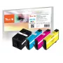 Peach PI300-977 cartuccia d'inchiostro 4 pz. compatibile alta (XL) autonomia nero, ciano, magenta, giallo
