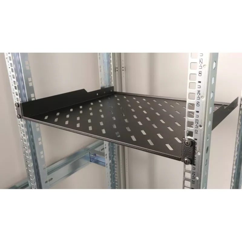 Equip EZFS-19-1-60-B Ripiano fisso 19 pollici 1U 60 cm, nero