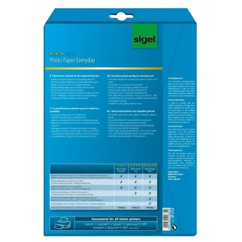 Carta per stampanti A4 Sigel IP713 Gloss 20 fogli bianco