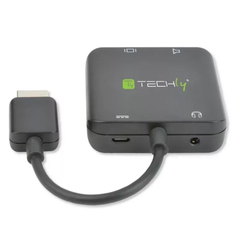 Techly Estrattore audio HDMI stereo/audio 5.1 canali 4K 3D IDATA HDMI-VGA8