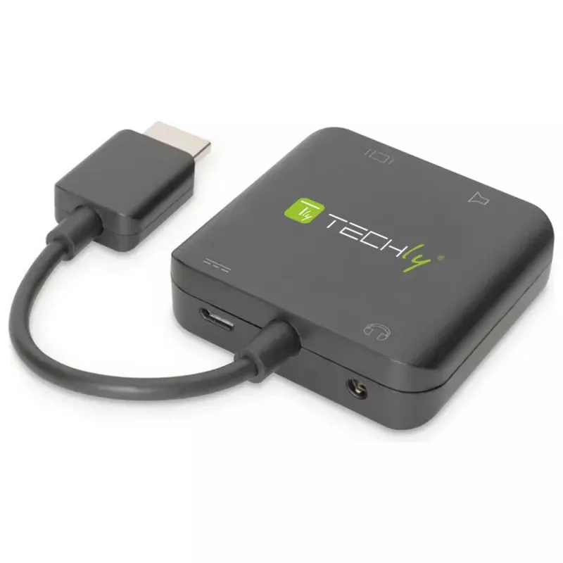 Techly Estrattore audio HDMI stereo/audio 5.1 canali 4K 3D IDATA HDMI-VGA8