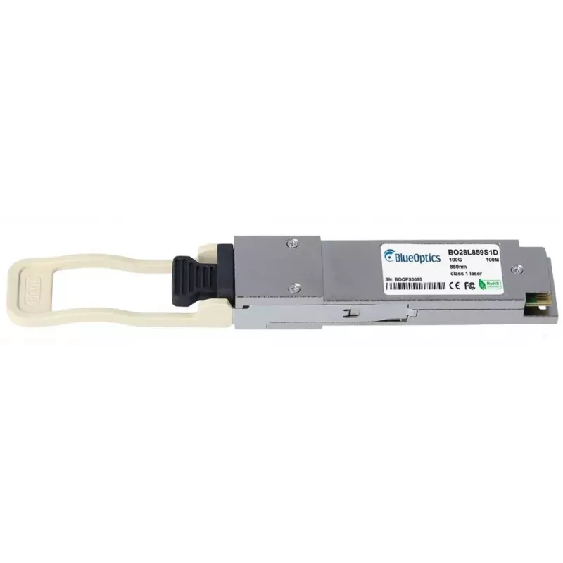 Modulo ricetrasmettitore in fibra ottica BlueOptics AOM-MMA1B00-C100D-MLN-BO QSFP28 100m