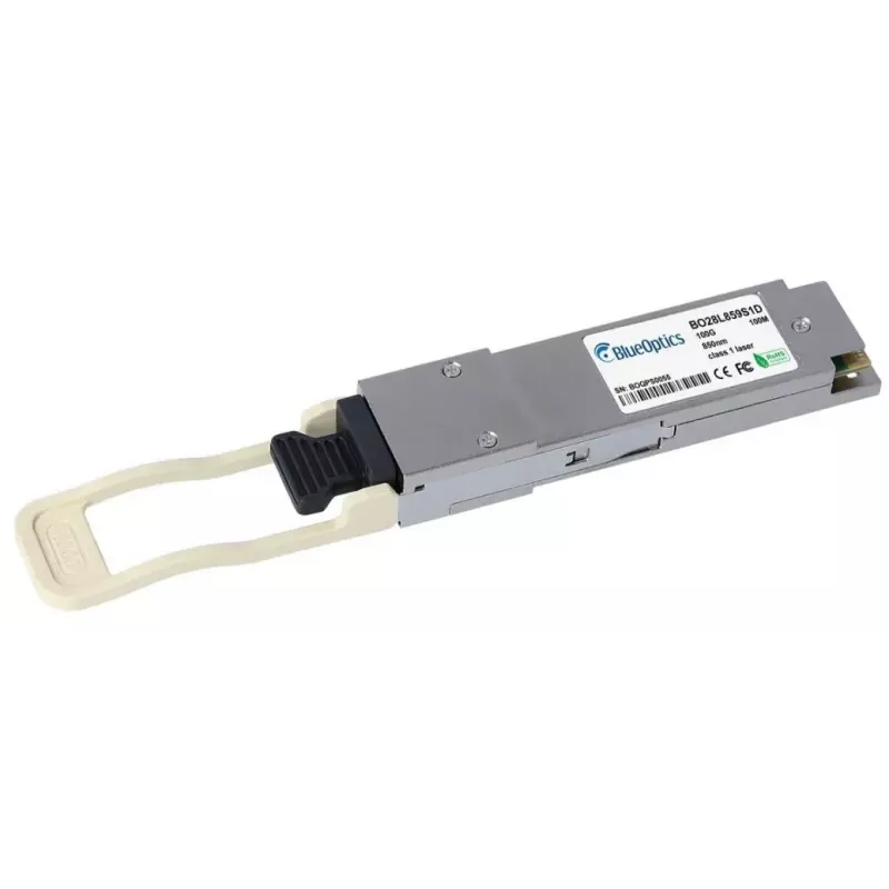 Modulo ricetrasmettitore in fibra ottica BlueOptics AOM-MMA1B00-C100D-MLN-BO QSFP28 100m