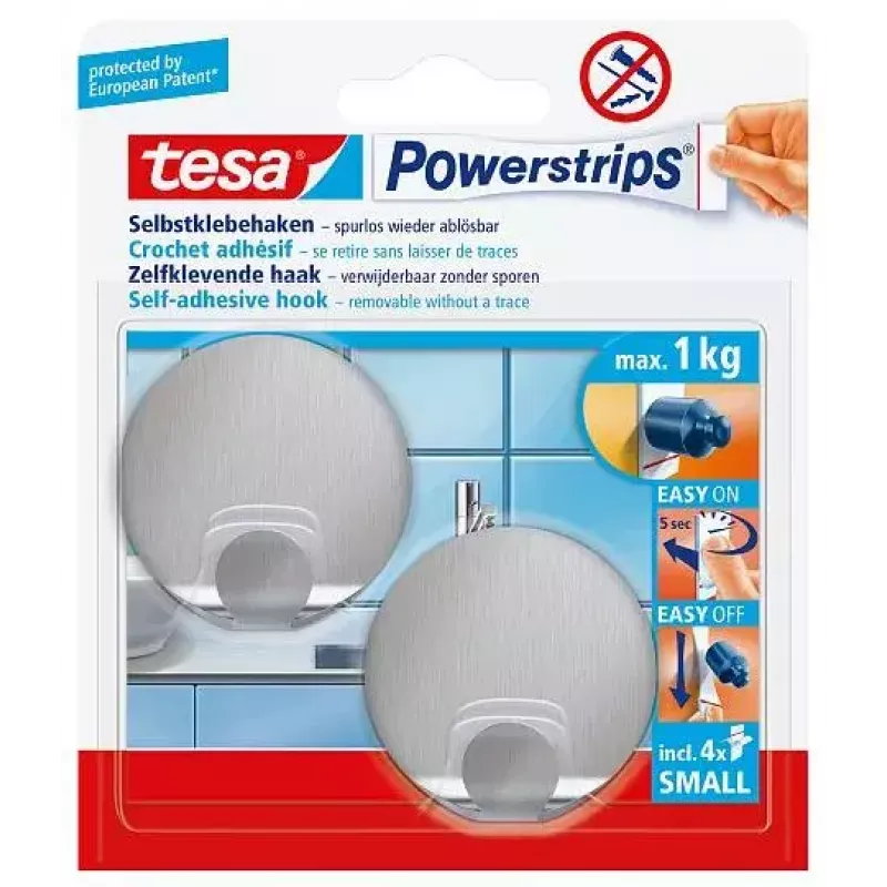 Gancio per asciugamani TESA 57044-00000 Metallic Interni 2 pz.