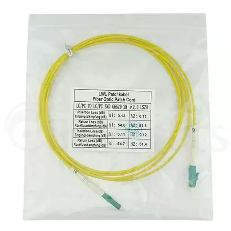 BlueOptics SFP2121BU7.5MM Cavo in fibra ottica InfiniBand 7,5 m LC giallo