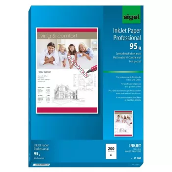 Carta per stampante A4 Sigel IP288 opaca 200 fogli bianca