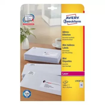 Etichetta autoadesiva Avery L7636-25 Rettangolo arrotondato