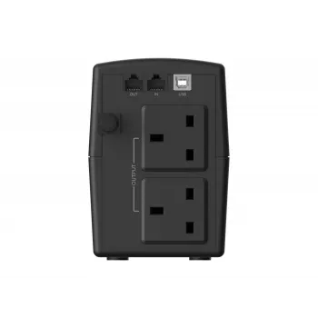 Conceptronic ZEUS01G 650VA 360W UPS, presa UK x 2, HID USB, RJ45 In/Out, AVR