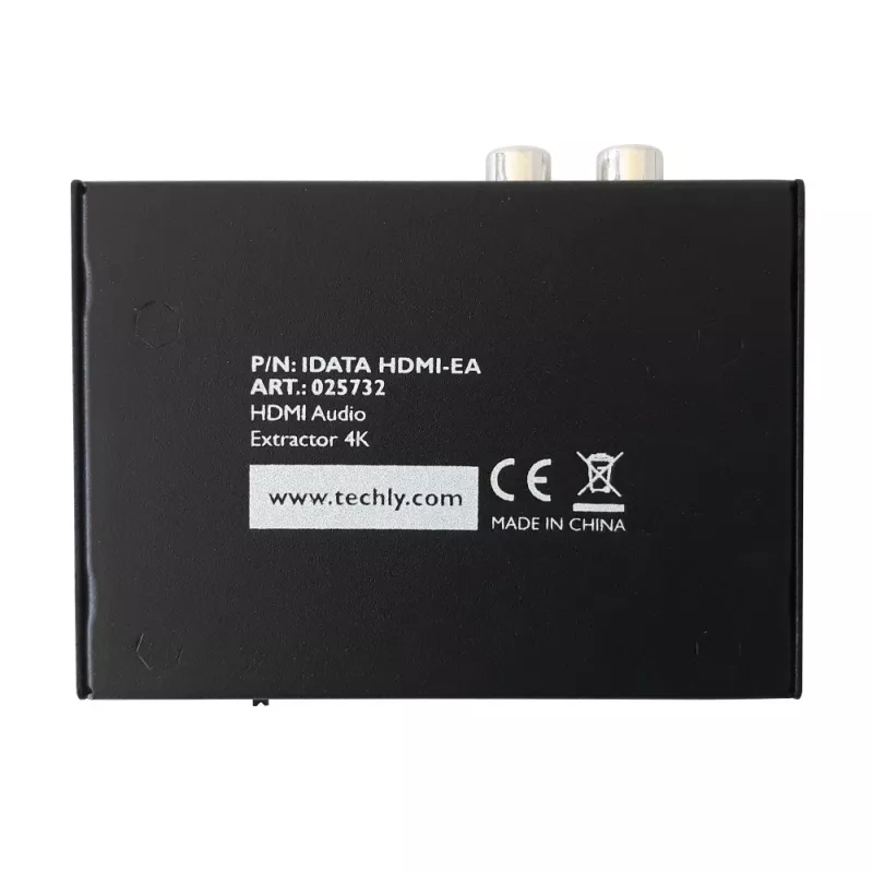 Techly estrattore audio HDMI SPDIF + RCA R/L IDATA HDMI-EA, 5 V, 77 mm, 64 mm, 23 mm, 351 g