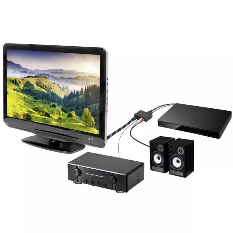 Techly estrattore audio HDMI SPDIF + RCA R/L IDATA HDMI-EA, 5 V, 77 mm, 64 mm, 23 mm, 351 g