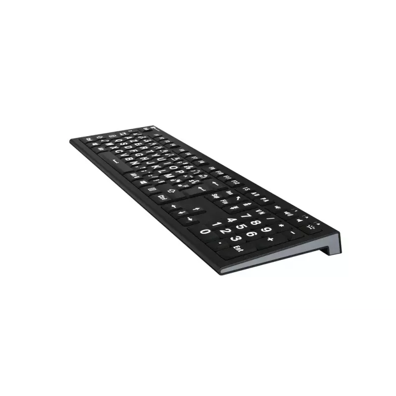 Tastiera Logickeyboard LKB-LPWB-A2PC-FR universale USB AZERTY francese nero