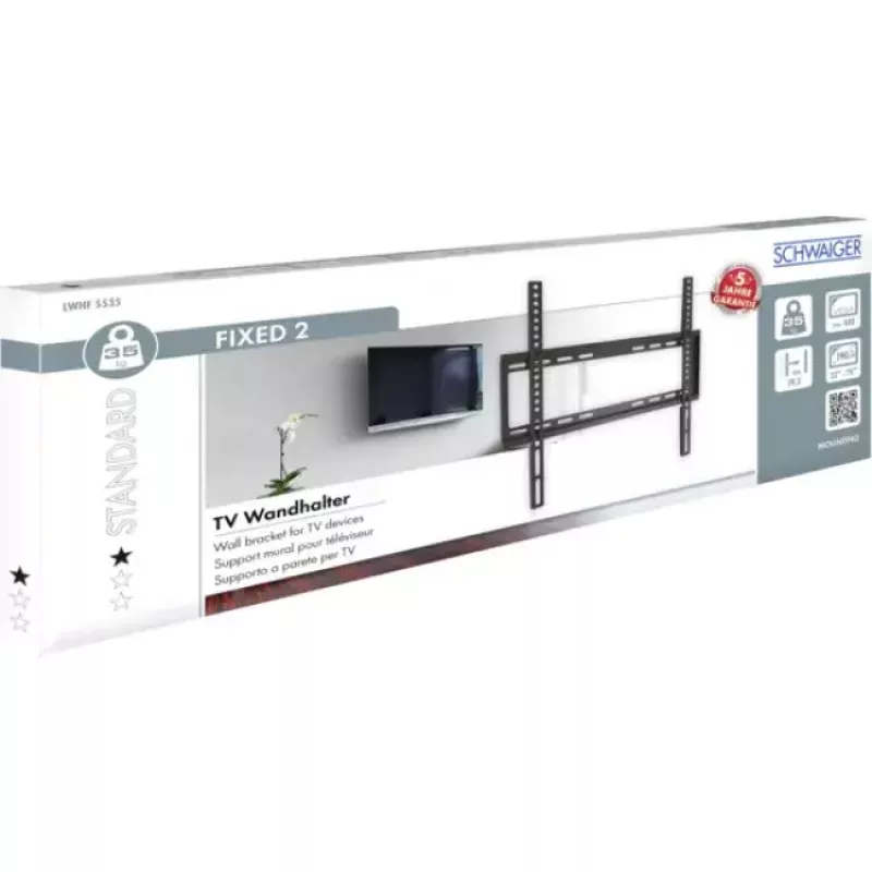Supporto da parete Schwaiger LWHF5535 513 Nero