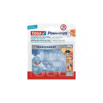Gancio universale TESA Powerstrips Indoor Trasparente 5 pz.