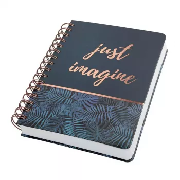 Quaderno per appunti Sigel JN603 A5 240 fogli nero blu