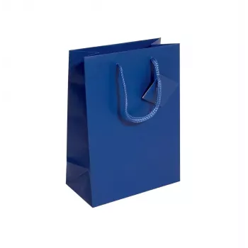 Sacchetto regalo Sigel GT504 blu monocolore 170x90x230 mm