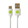 Techly ICOC MUSB20-CMAM20TW Cavo USB USB 2.0 2 m USB A USB C bianco