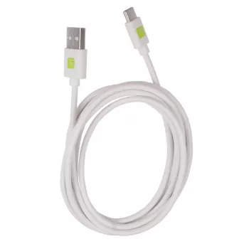 Techly ICOC MUSB20-CMAM20TW Cavo USB USB 2.0 2 m USB A USB C bianco