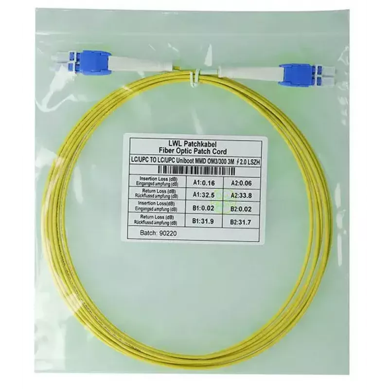 BlueOptics SFP8181BU5MK Cavo in fibra ottica InfiniBand 5m LC giallo
