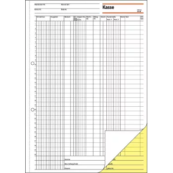 Sigel KG429 libro cassa con colonna IVA (EDV), A4, 2 x 50 pagine
