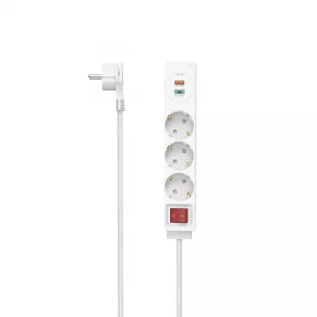Hama 00223185 prolunga 1,4 m 3 prese AC per interni Bianco
