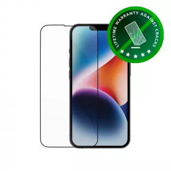 dbramante1928 Eco-Shield iPhone 13 13 Pro 14 Nero Bordo Antipolvere Antigraffio Protezione display in vetro temperato
