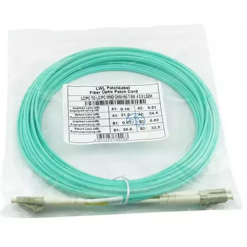 BlueOptics AJ835A cavo in fibra ottica InfiniBand 2 m LC aqua OM3