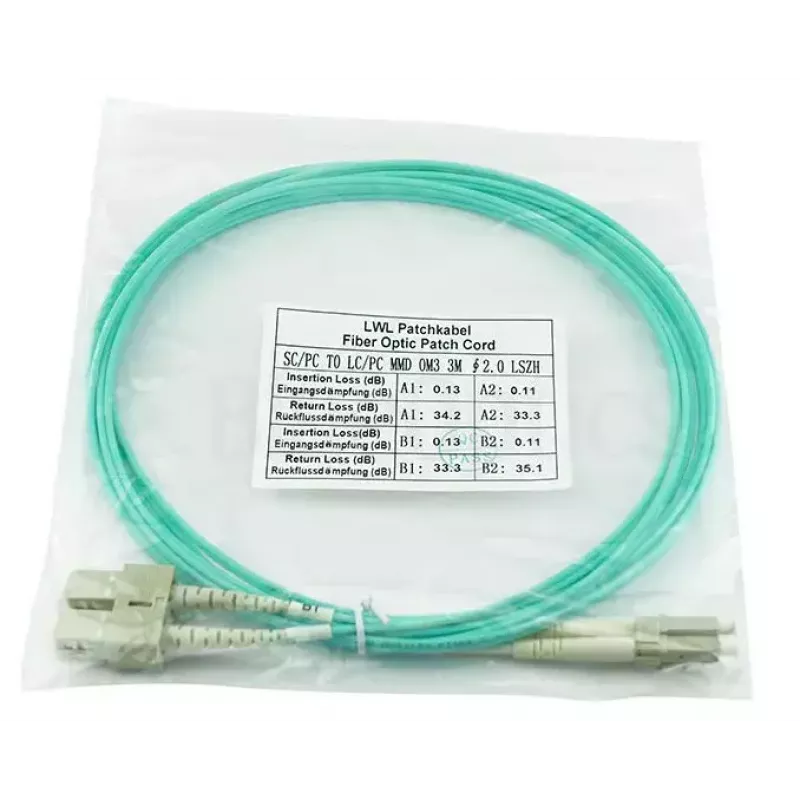 BlueOptics 221691-B22-BO cavo patch in fibra ottica multimodale LC/SC, 5 m