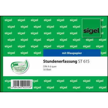 Modulo commerciale Sigel ST615 verde bianco A6