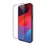 Pellicola protettiva per display trasparente di bramante eco-shield per iPhone 15 Pro, trasparente con bordo nero