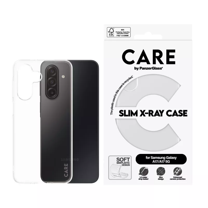 Custodia protettiva PanzerGlass CARE trasparente X-Ray Soft Basic per Samsung Galaxy (modello CR73372)