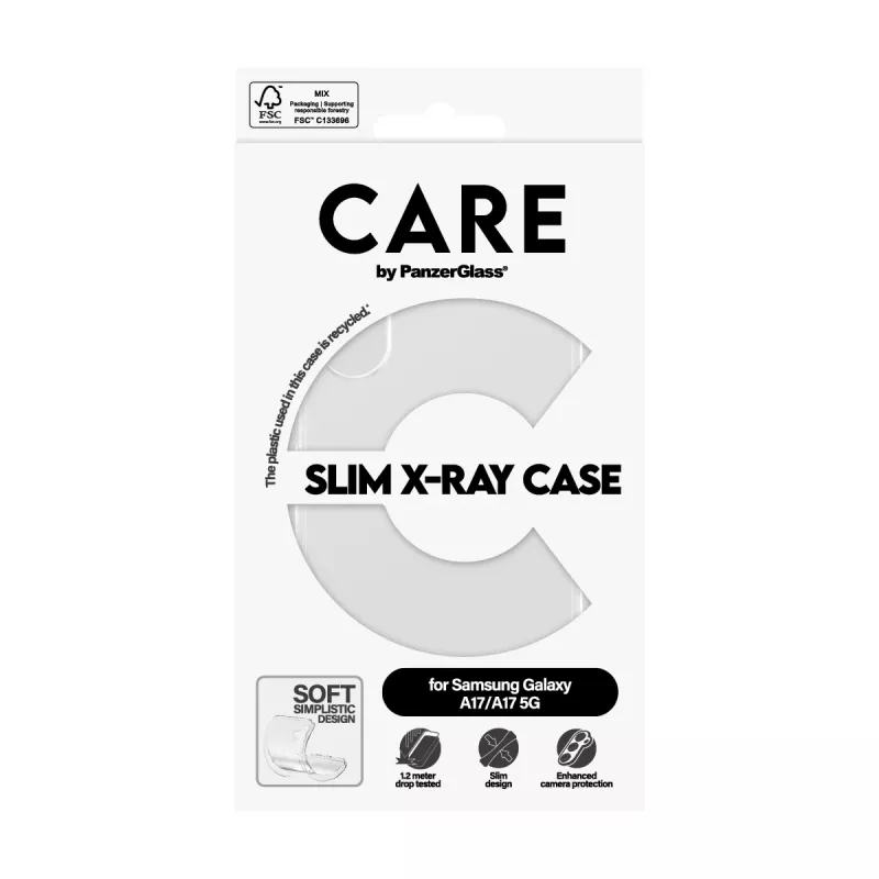 Custodia protettiva PanzerGlass CARE trasparente X-Ray Soft Basic per Samsung Galaxy (modello CR73372)