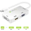 Techly adattatore 3 in 1 Mini DisplayPort (Thunderbolt) a HDMI / DVI / VGA IADAP MDP-COMBOF12
