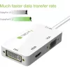 Techly adattatore 3 in 1 Mini DisplayPort (Thunderbolt) a HDMI / DVI / VGA IADAP MDP-COMBOF12