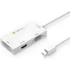 Techly adattatore 3 in 1 Mini DisplayPort (Thunderbolt) a HDMI / DVI / VGA IADAP MDP-COMBOF12