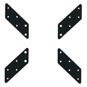Techly adattatore universale per VESA 200x200 fino a 400x400 nero ICA-LCD G11A