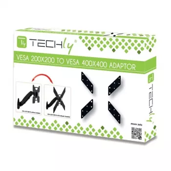 Techly adattatore universale per VESA 200x200 fino a 400x400 nero ICA-LCD G11A