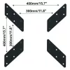 Techly adattatore universale per VESA 200x200 fino a 400x400 nero ICA-LCD G11A