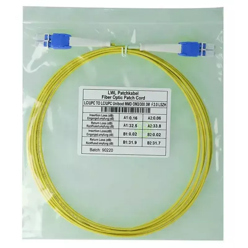 Cavo in fibra ottica BlueOptics SFP8181BU0.5MK 0,5 m LC giallo