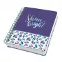 Quaderno per appunti Sigel Jolie JN617 A5 120 fogli blu verde rosa viola bianco