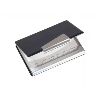 Porta biglietti da visita Sigel VZ131 alluminio nero argento