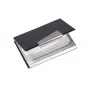 Porta biglietti da visita Sigel VZ131 alluminio nero argento